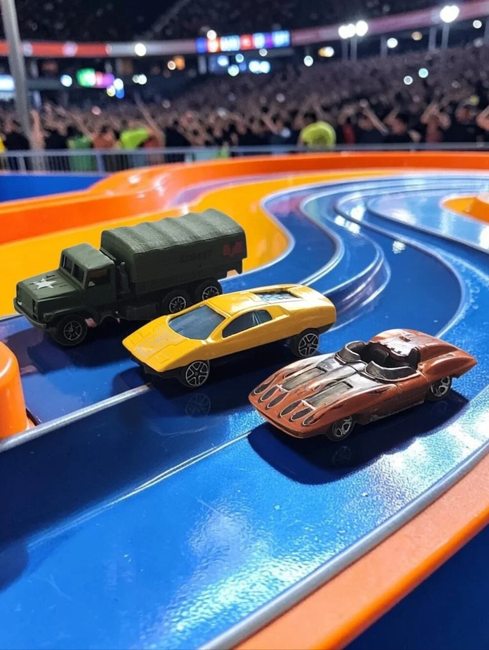 (Lot Of 3) Assorted Corvette Stingray /Datsun 126X/ Military Truck Die-Cast 1:64